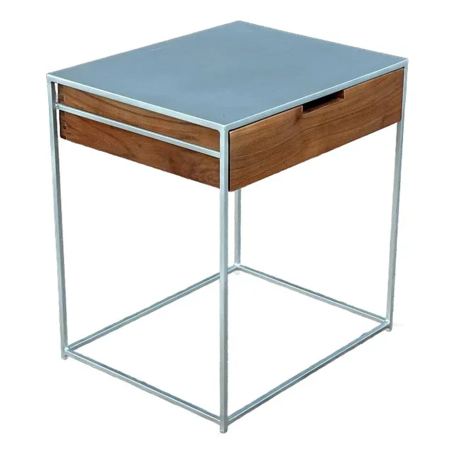 Cb2 Audrey Wood & Iron Nightstand