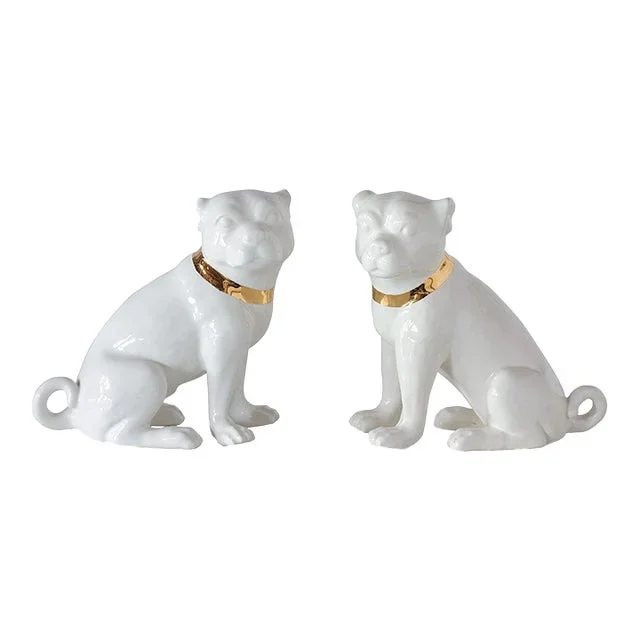 Cecil Cream Pugs – A Pair