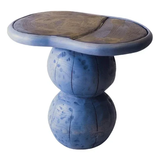 Cell European Cherry Toulouse Cyan Bedside Table by Marco Calhau