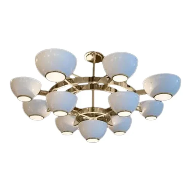 Centauri Due Chandelier in Brass Finish