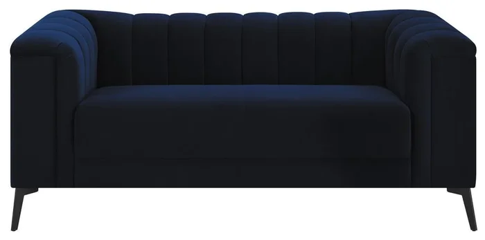 Chalet Blue Tuxedo Arm Loveseat