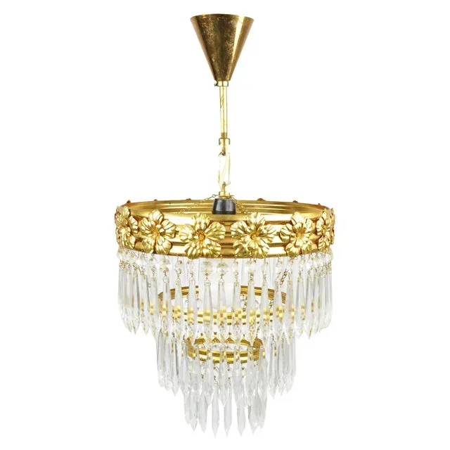 Chandelier from Zeleznobrodske Sklo, Former Czechoslovakia, 1970s