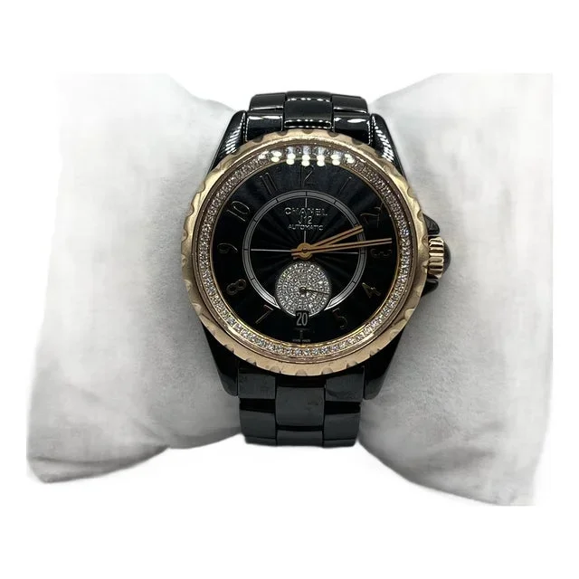 Chanel Black Ceramic J12 Automatic Watch