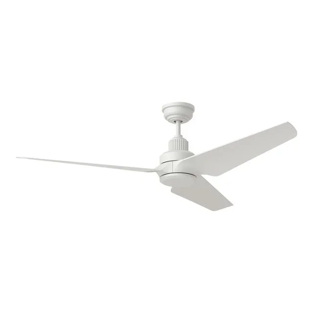 Chapman & Myers by Visual Comfort Fan Ruhlmann 52″ LED Ceiling Fan in Matte White