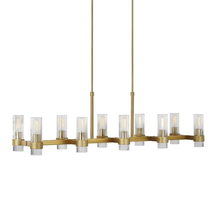 Chapman and Myers Geneva Linear Chandelier