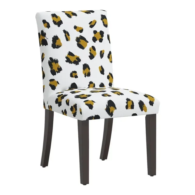 Chelsea Dining Chair in Ochre Brush Cheetah
