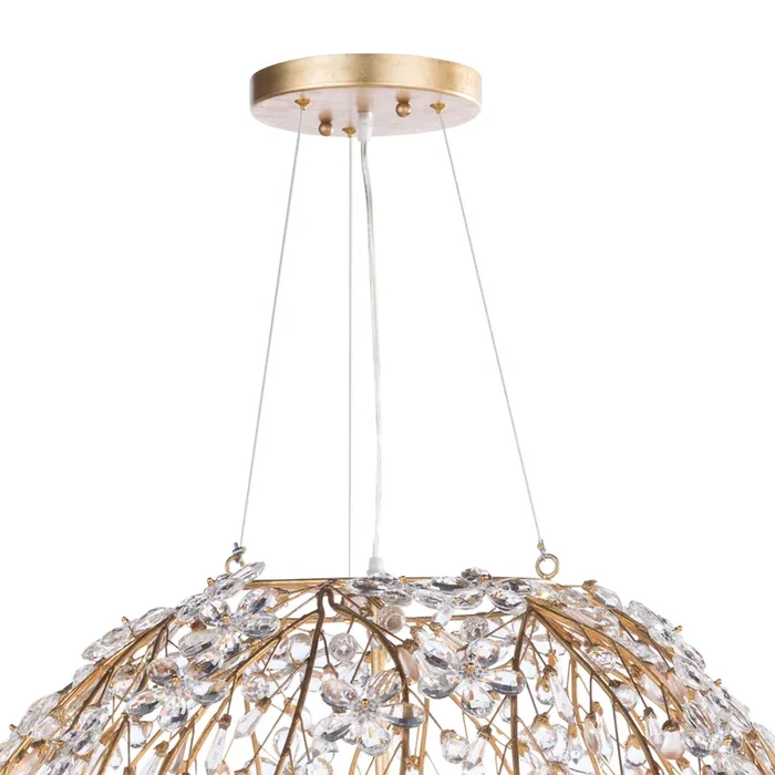 Cheshire Chandelier Large – Gold Leaf