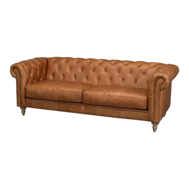 Chesterfield Leather Sofa
