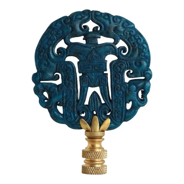 Chinese Censer Carved Stone Lamp Finial