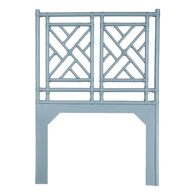Chippendale Headboard Twin, Pool Blue
