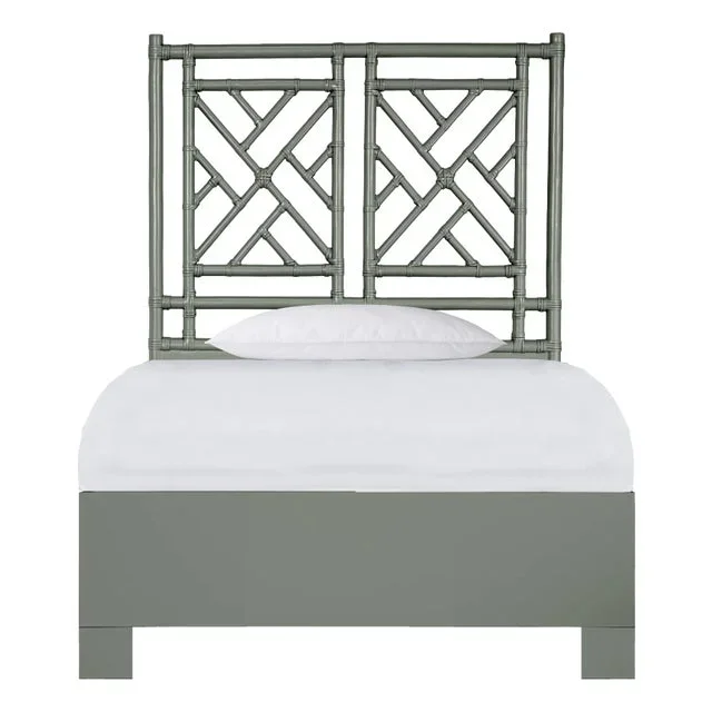 Chippendale Standard Bed Twin Extra Long, Evergreen