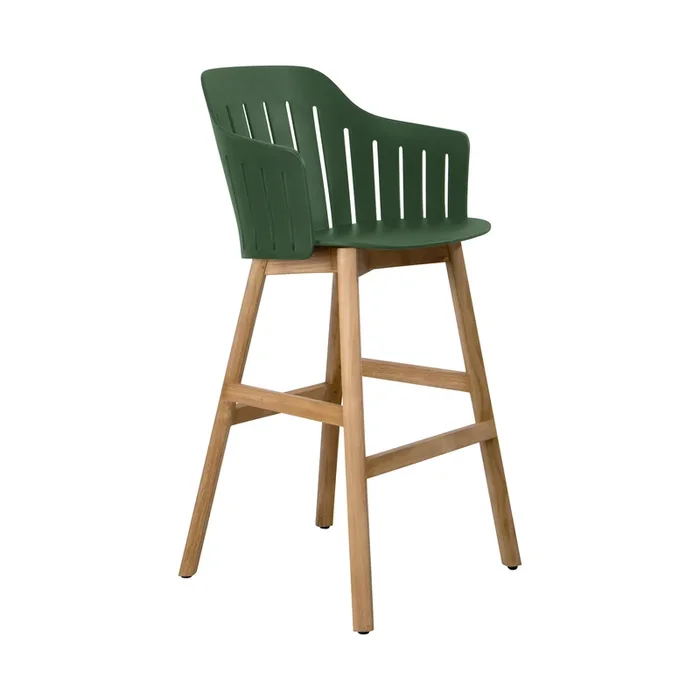 Choice Outdoor Stool with Wood Legs