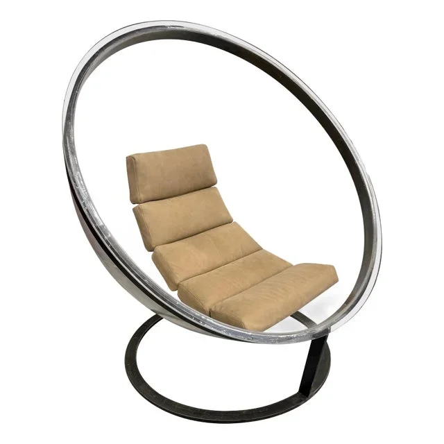 Christian Daninos Lucite and Steel Sphere Bubble Bulle Chair