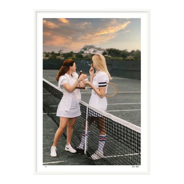 Cigarette Break, 2023 Contemporary Framed Photograph by Nick Mele, Small