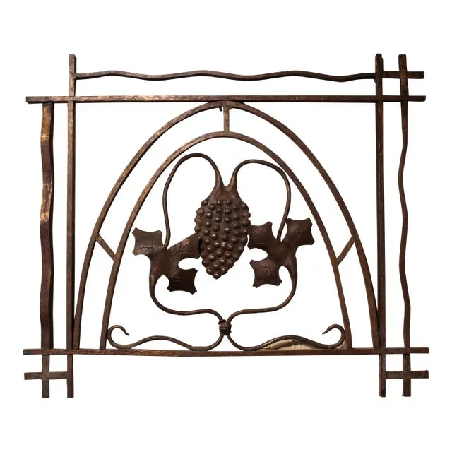 Circa 1920 Likely Continental Bronze Teller’s Window Grate