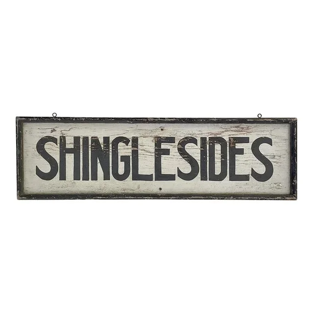 Circa 1940s Wood Shinglesides Camp Sign