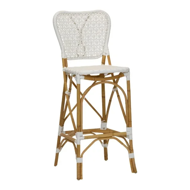 Clemente Rattan Bar Stool
