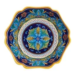 Collectible Majolica Scallop Bowl, B-64