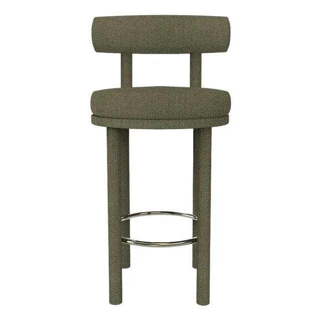Collector Modern Moca Bar Chair in Safire 05 Fabric by Studio Rig