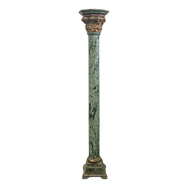 Column in Lacquered and Gilded Wood