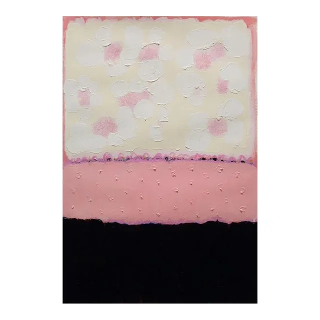 Contemporary Abstract Oil on Paper Painting “Ice Blossoms” by Anya Spielman