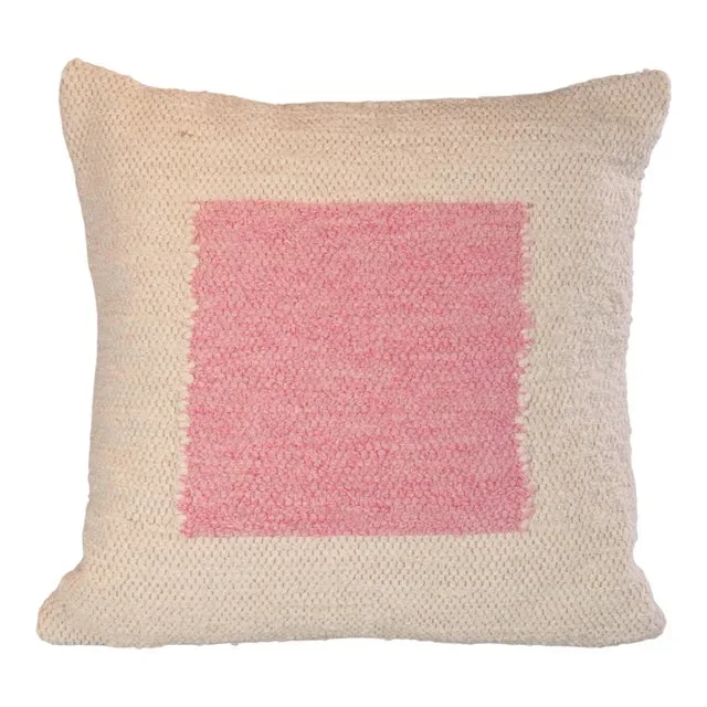 Contemporary Casa Cubista Pink Square Pillow
