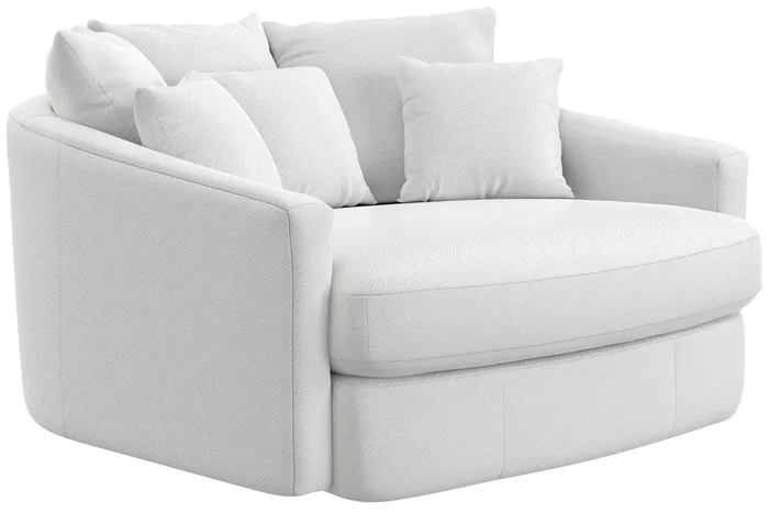 Contemporary Round Accent Cuddle Chaise