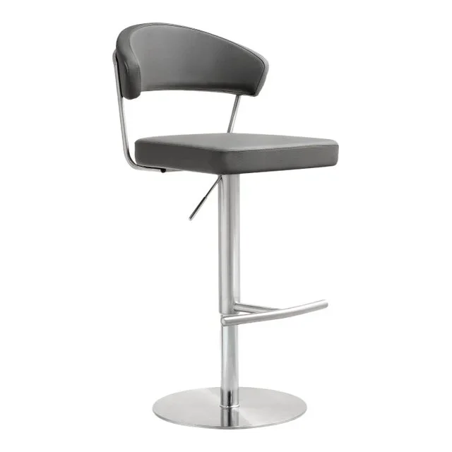 Cosmo Grey Steel Bar Stool
