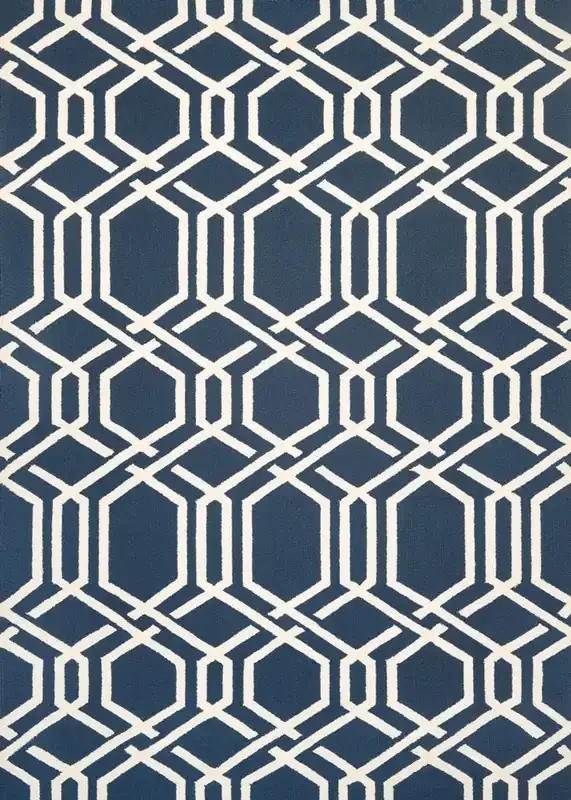 Couristan Covington Ariatta Navy Indoor/outdoor Area Rugs