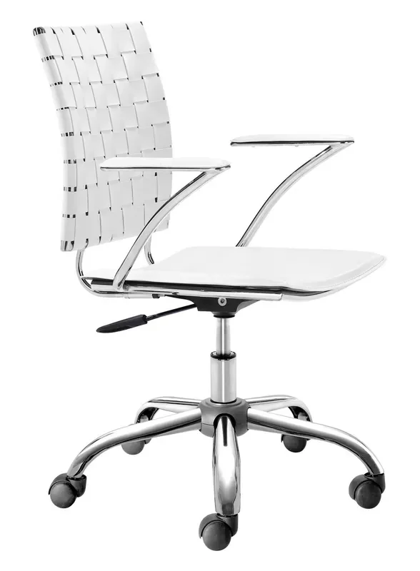 Criss Cross Office Chair White