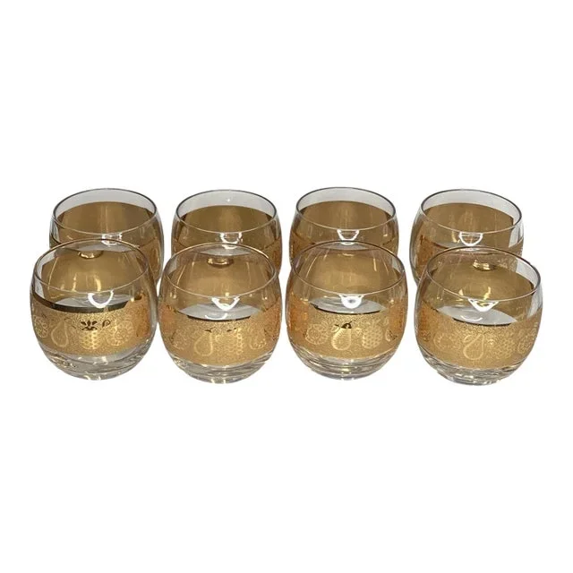 Culver Florentine Roly Poly Cocktail Glasses – Set of 8