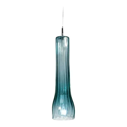 Curve Pendant Light from the Flashlight Collection in Teal