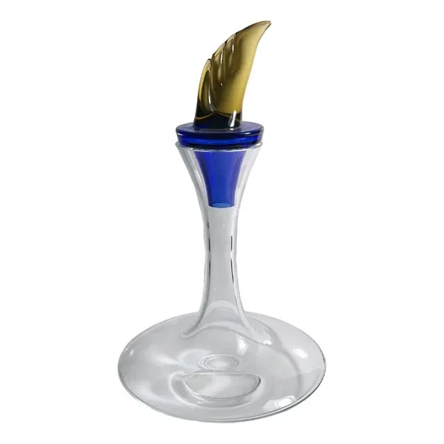 Czech Ajeto Glass Decanter, 1980s