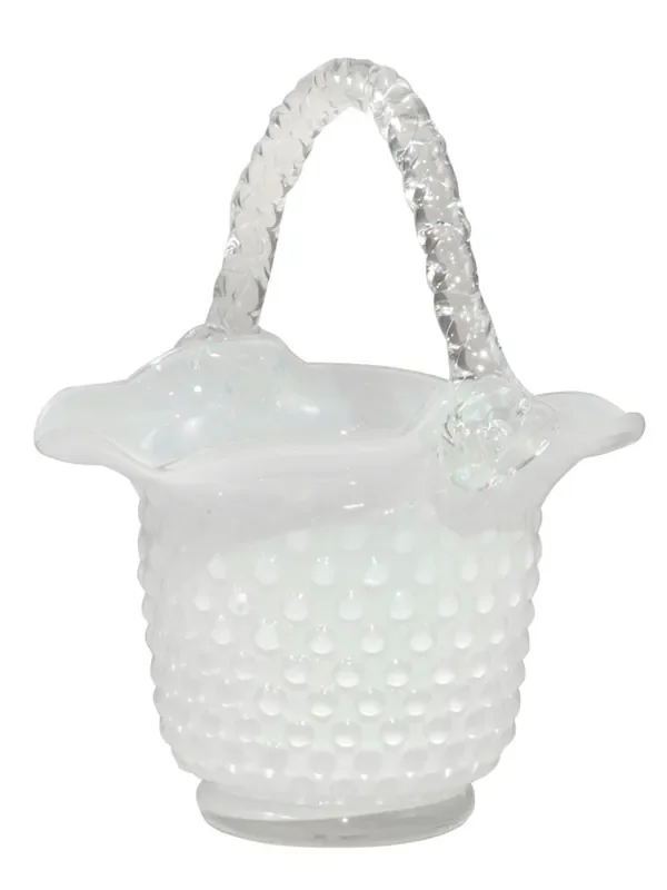 Dale Tiffany Clear Basket Hand Blown Art Glass Home Accent