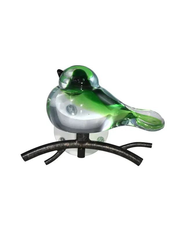 Dale Tiffany Green Bird Handcrafted Art Glass Wall Art Décor