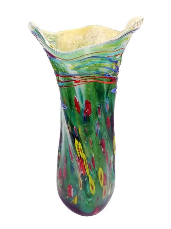 Dale Tiffany Petria Hand Blown Art Glass Vase