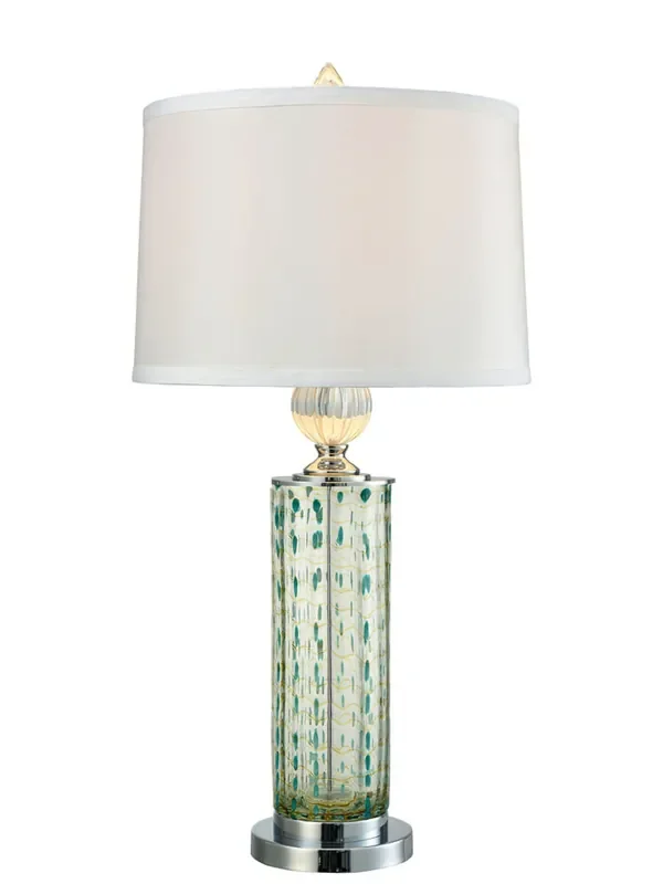 Dale Tiffany Raindance Led Hand Blown Art Glass Table Lamp