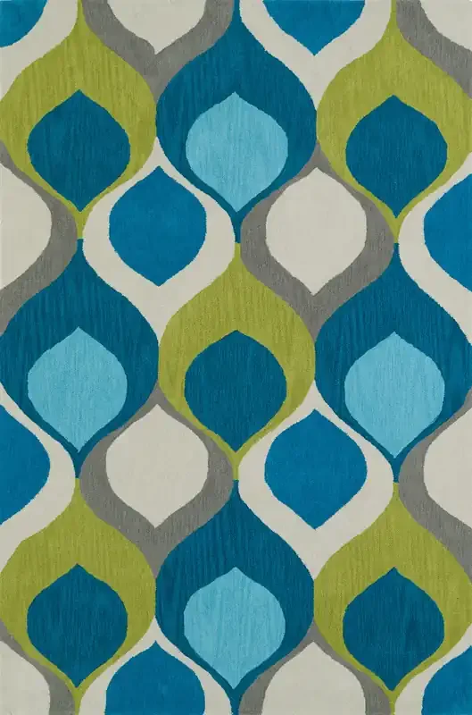 Dalyn Aloft AL14 Teal Tufted Area Rugs