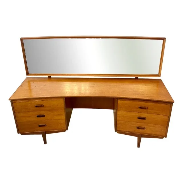 Danish Teak Dresser with Mirror, 1960s