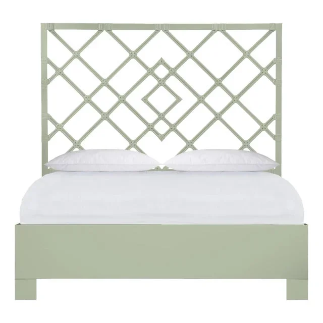 Darien Standard Bed Queen, Celery Green