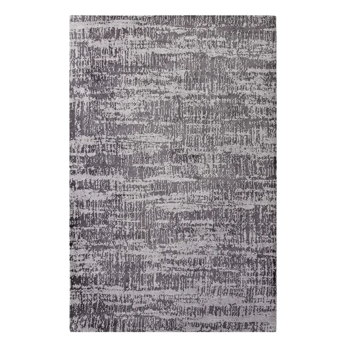 Darja Distressed Rustic Modern 8×10 Area Rug in Light and Dark Gray