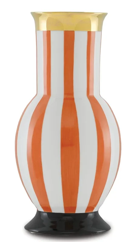 De Luca Coral Stripe Vase