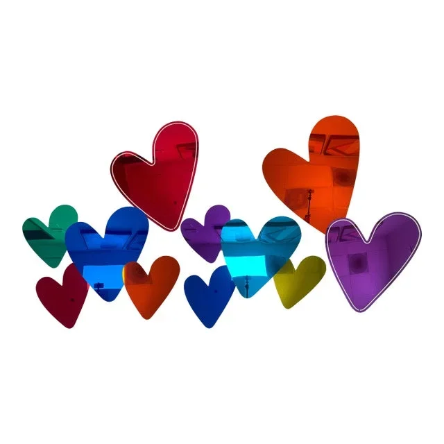 Decorative Multiple Heart Installation Artwork