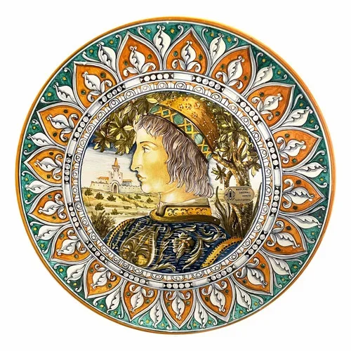 Deruta Ceramic Wall Plate Handpainted
