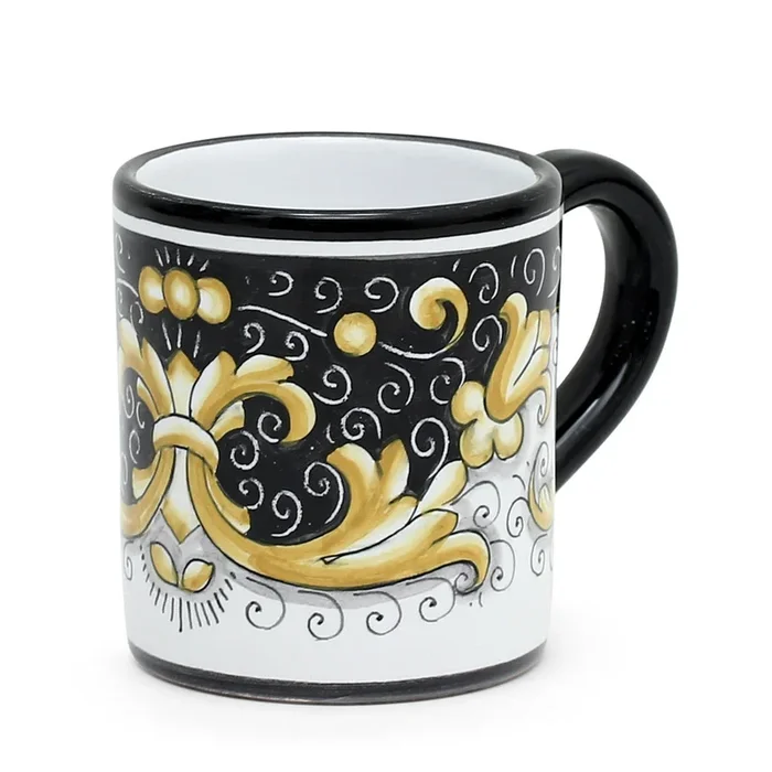 DERUTA COLORI: Mug – BLACK/GOLD (10 Oz.)