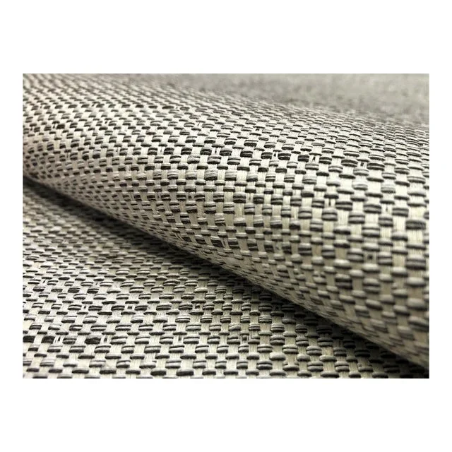 Designer Linen Charcoal Grey Black Cream MCM Tweed Upholstery Drapery Fabric