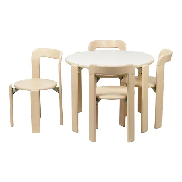 Dietiker Rey Junior Dining Set by Bruno Rey in Maple Beech – 5 Pieces