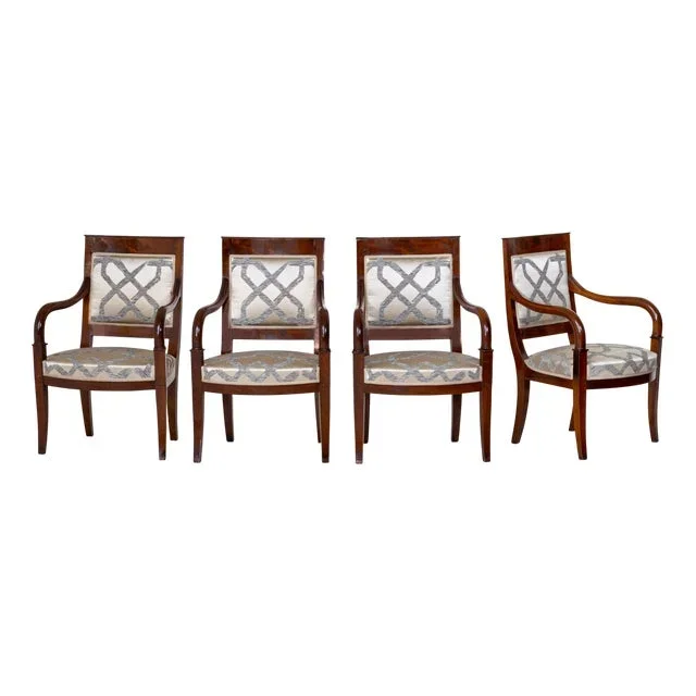 Directoire Armchairs, France, Early 19th Century, Set of 4