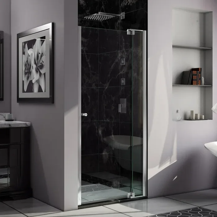 Dreamline Allure 31-32 In. W X 73 In. H Frameless Pivot Shower Door In Chrome SHDR-4231728-01