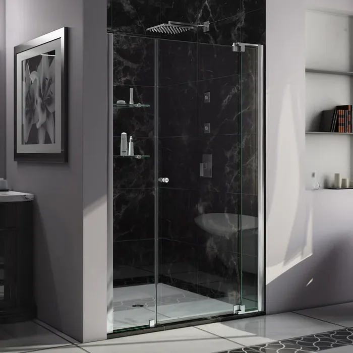 Dreamline Allure 43-44 In. W X 73 In. H Frameless Pivot Shower Door In Chrome SHDR-4243728-01